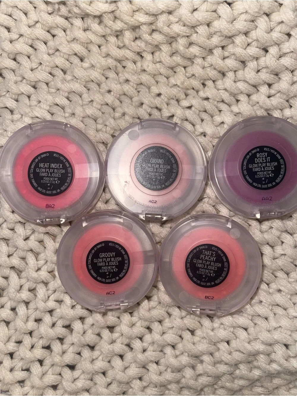 MAC Cosmetics LOT Glow Play Blushes